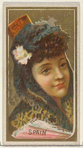 Spain, from the Types of All Nations series (N24) for Allen & Ginter Cigarettes