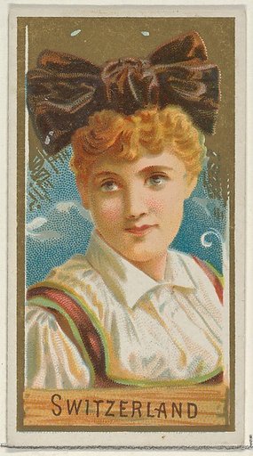 Switzerland, from the Types of All Nations series (N24) for Allen & Ginter Cigarettes