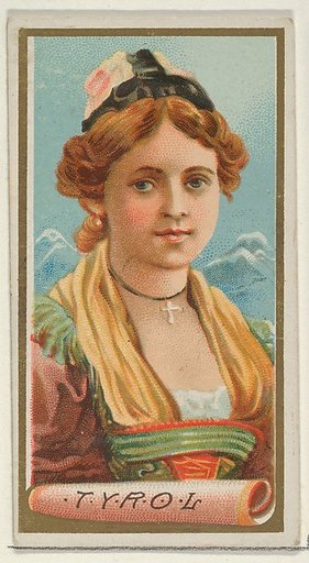 Tyrol, from the Types of All Nations series (N24) for Allen & Ginter Cigarettes
