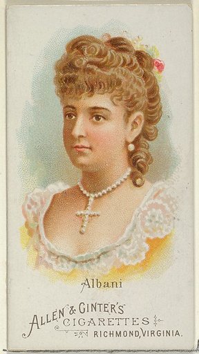 Albani, from World's Beauties, Series 1 (N26) for Allen & Ginter Cigarettes