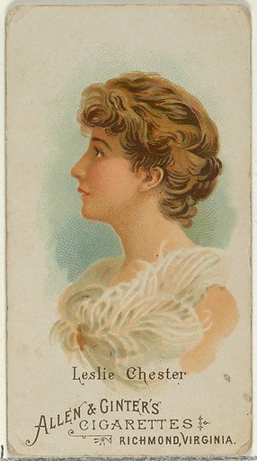 Leslie Chester, from World's Beauties, Series 1 (N26) for Allen & Ginter Cigarettes
