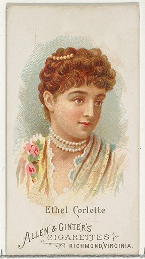 Ethel Corlette, from World's Beauties, Series 1 (N26) for Allen & Ginter Cigarettes