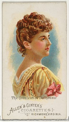 The Countess of Dalhousie, from World's Beauties, Series 1 (N26) for Allen & Ginter Cigarettes