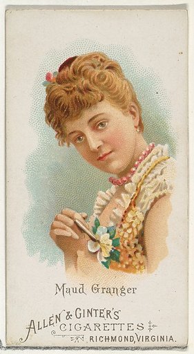 Maud Granger, from World's Beauties, Series 1 (N26) for Allen & Ginter Cigarettes