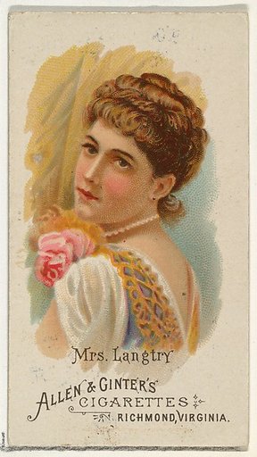 Mrs. Langtry, from World's Beauties, Series 1 (N26) for Allen & Ginter Cigarettes