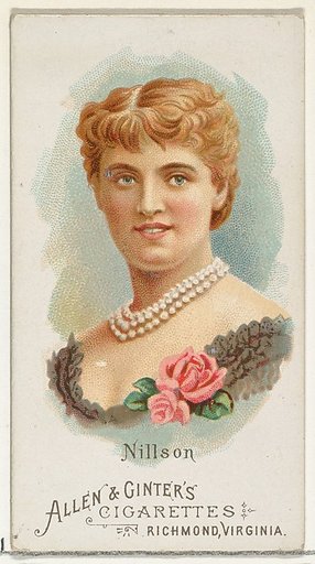 Nillson, from World's Beauties, Series 1 (N26) for Allen & Ginter Cigarettes