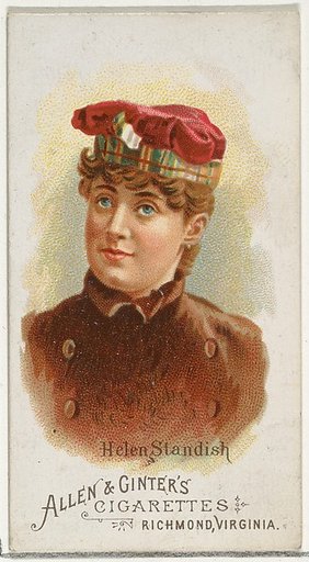 Helen Standish, from World's Beauties, Series 1 (N26) for Allen & Ginter Cigarettes