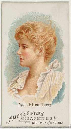 Miss Ellen Terry, from World's Beauties, Series 1 (N26) for Allen & Ginter Cigarettes