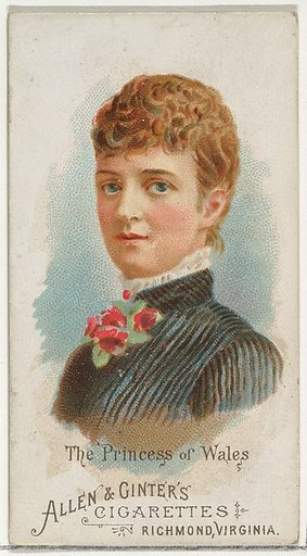 The Princess of Wales, from World's Beauties, Series 1 (N26) for Allen & Ginter Cigarettes