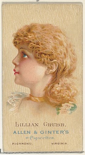 Lillian Grubb, from World's Beauties, Series 2 (N27) for Allen & Ginter Cigarettes