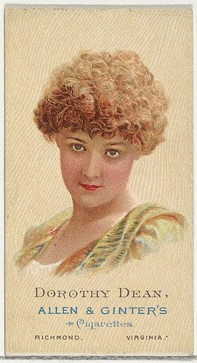 Dorothy Dean, from World's Beauties, Series 2 (N27) for Allen & Ginter Cigarettes