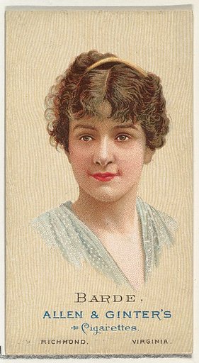 Barde, from World's Beauties, Series 2 (N27) for Allen & Ginter Cigarettes