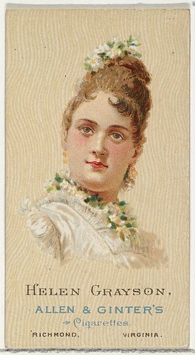 Helen Grayson, from World's Beauties, Series 2 (N27) for Allen & Ginter Cigarettes