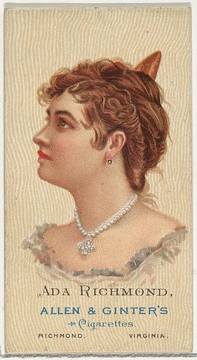 Ada Richmond, from World's Beauties, Series 2 (N27) for Allen & Ginter Cigarettes