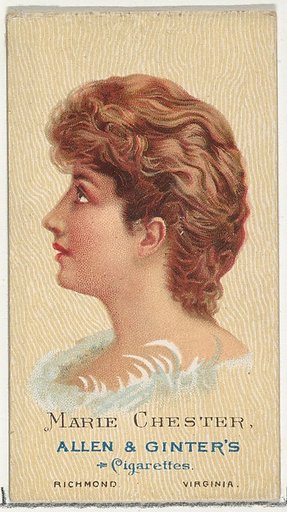 Marie Chester, from World's Beauties, Series 2 (N27) for Allen & Ginter Cigarettes