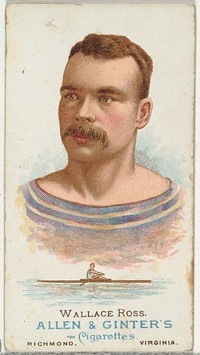 Wallace Ross, Oarsman, from World's Champions, Series 1 (N28) for Allen & Ginter Cigarettes
