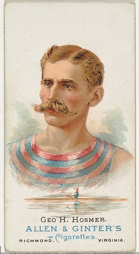George H. Hosmer, Oarsman, from World's Champions, Series 1 (N28) for Allen & Ginter Cigarettes
