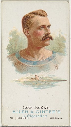 John McKay, Oarsman, from World's Champions, Series 1 (N28) for Allen & Ginter Cigarettes