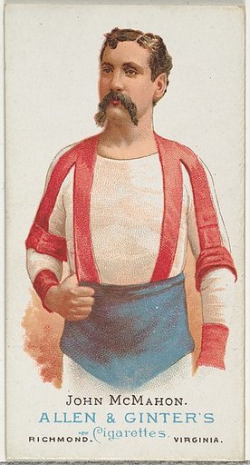 John McMahon, Wrestler, from World's Champions, Series 1 (N28) for Allen & Ginter Cigarettes