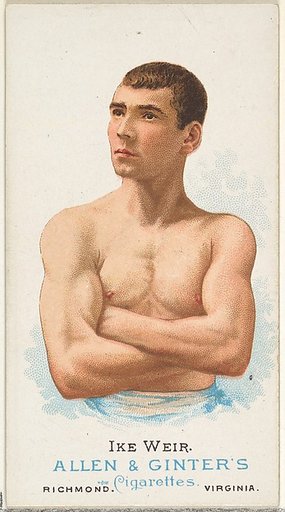 Ike Weir, Pugilist, from World's Champions, Series 1 (N28) for Allen & Ginter Cigarettes