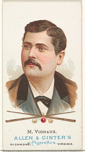 Maurice Vignaux, Billiard Player, from World's Champions, Series 1 (N28) for Allen & Ginter Cigarettes