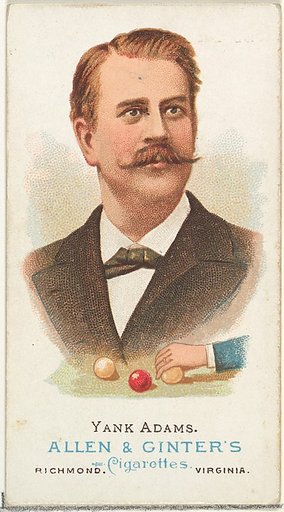 Frank B. "Yank" Adams, Billiard Player, from World's Champions, Series 1 (N28) for Allen & Ginter Cigarettes