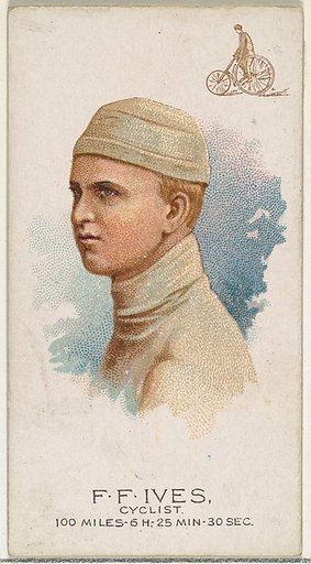 F.F. Ives, Cyclist, from World's Champions, Series 2 (N29) for Allen & Ginter Cigarettes