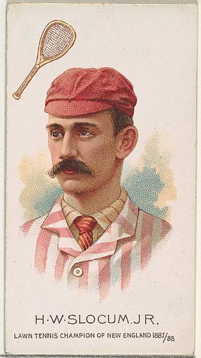 H.W. Slocum, Jr., Lawn Tennis Champion of New England 1887/88, from World's Champions, Series 2 (N29) for Allen & Ginter Cigarettes