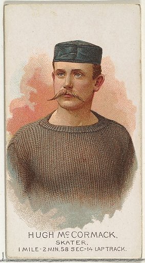Hugh McCormack, Skater, from World's Champions, Series 2 (N29) for Allen & Ginter Cigarettes