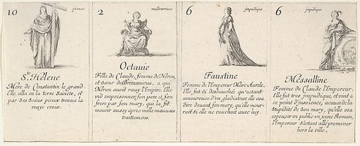 Ste. Helene, Octauie, Faustine, and Messalline, from "The Game of Queens" (Le Jeu des Reines Renommées)