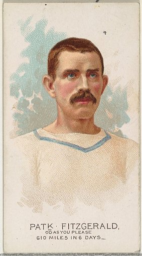 Patrick Fitzgerald, Pedestrian-Go As You Please, from World's Champions, Series 2 (N29) for Allen & Ginter Cigarettes
