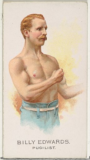 Billy Edwards, Pugilist, from World's Champions, Series 2 (N29) for Allen & Ginter Cigarettes