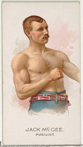 Jack McGee, Pugilist, from World's Champions, Series 2 (N29) for Allen & Ginter Cigarettes