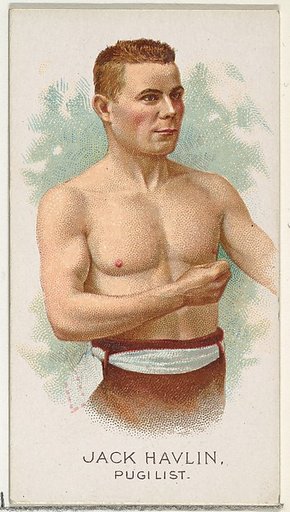 Jack Havlin, Pugilist, from World's Champions, Series 2 (N29) for Allen & Ginter Cigarettes