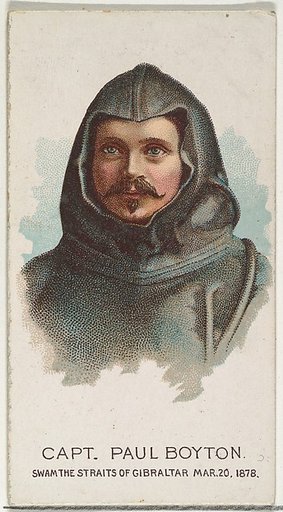 Captain Paul Boyton, Swam the Straits of Gibraltar, from World's Champions, Series 2 (N29) for Allen & Ginter Cigarettes