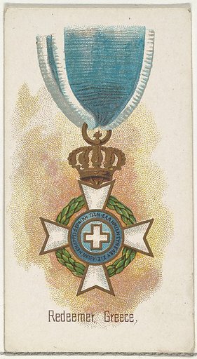Redeemer, Greece, from the World's Decorations series (N30) for Allen & Ginter Cigarettes