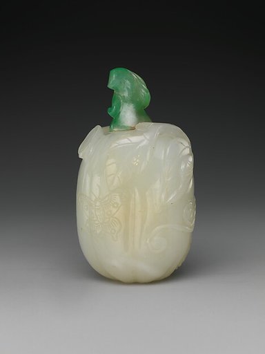 Snuff bottle with stopper