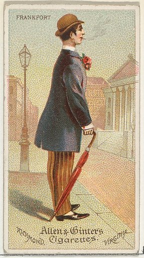 Frankfurt, from World's Dudes series (N31) for Allen & Ginter Cigarettes