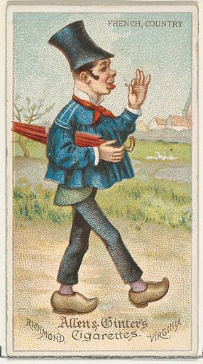 French, Country, from World's Dudes series (N31) for Allen & Ginter Cigarettes