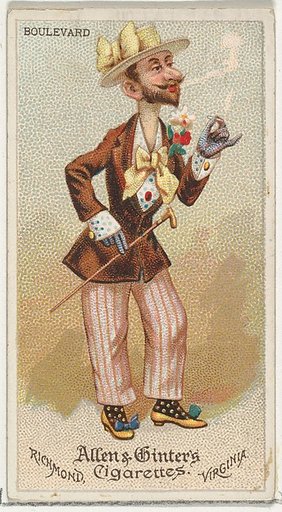 Boulevard, from World's Dudes series (N31) for Allen & Ginter Cigarettes