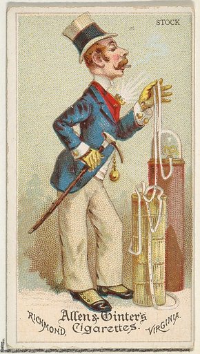 Stock, from World's Dudes series (N31) for Allen & Ginter Cigarettes
