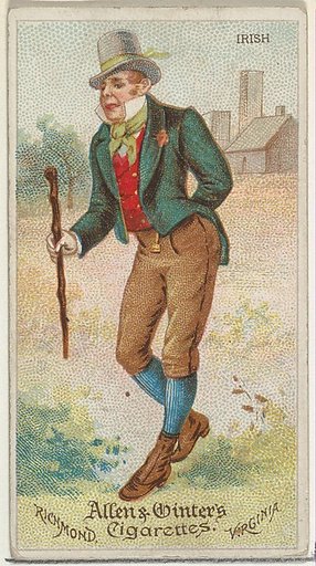 Irish, from World's Dudes series (N31) for Allen & Ginter Cigarettes