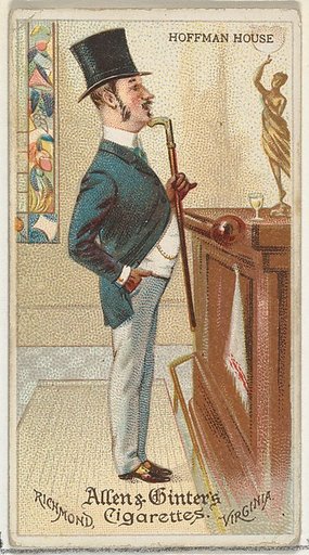 Hoffman House, from World's Dudes series (N31) for Allen & Ginter Cigarettes