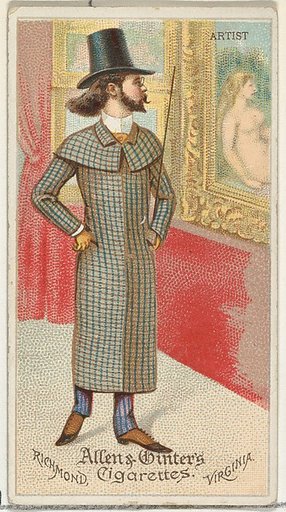 Artist, from World's Dudes series (N31) for Allen & Ginter Cigarettes