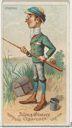 Fishing, from World's Dudes series (N31) for Allen & Ginter Cigarettes