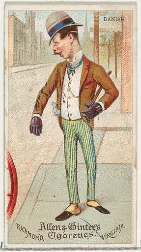 Danish, from World's Dudes series (N31) for Allen & Ginter Cigarettes
