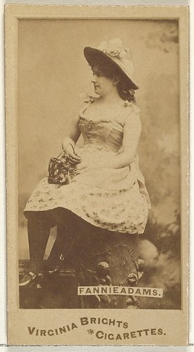 Fannie Adams, from the Actors and Actresses series (N45, Type 1) for Virginia Brights Cigarettes