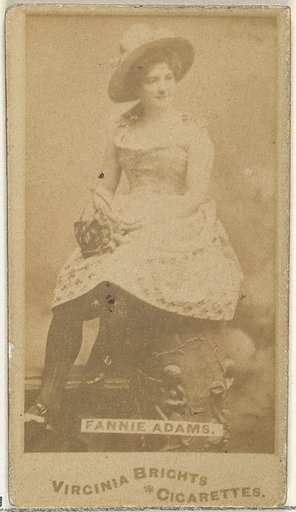 Fannie Adams, from the Actors and Actresses series (N45, Type 1) for Virginia Brights Cigarettes