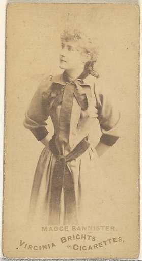 Madge Bannister, from the Actors and Actresses series (N45, Type 1) for Virginia Brights Cigarettes