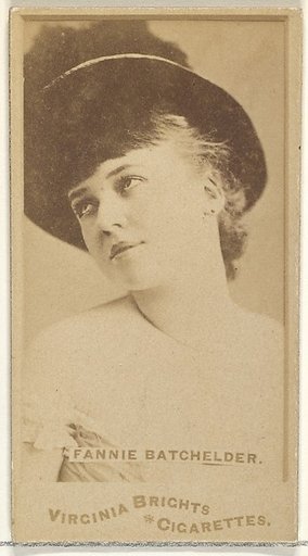 Fannie Batchelder, from the Actors and Actresses series (N45, Type 1) for Virginia Brights Cigarettes